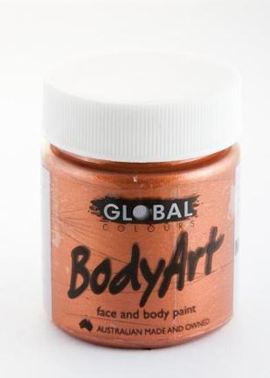 Global Colours Metallic Copper Face & Body Paint 45ml