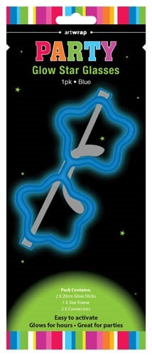 Glow Star Glasses - Blue