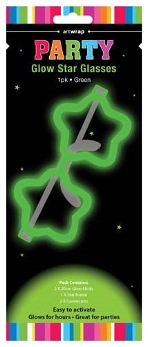 Glow Star Glasses - Green