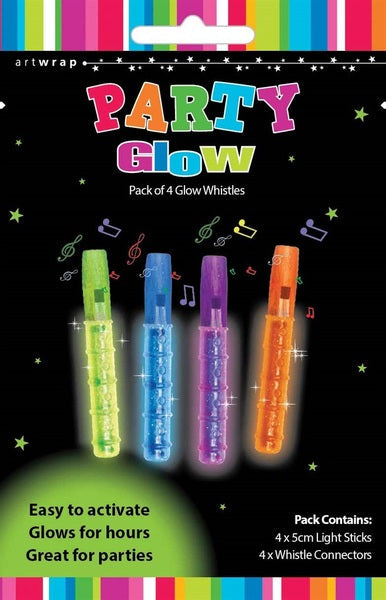 Glow Whistles (Pk 4)