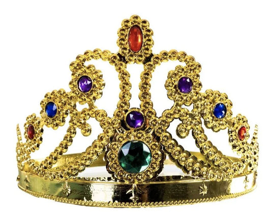 Gold Queen Crown Costume Accessory