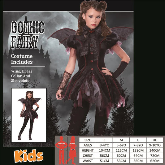 Gothic Fairy Costume - Child - L