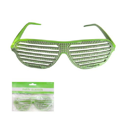 Green Bling Glasses