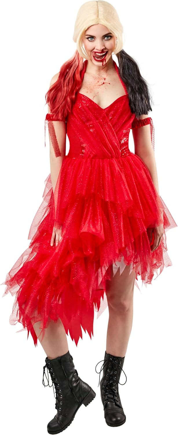 Harley Quinn Red Dress Costume - Adult - M