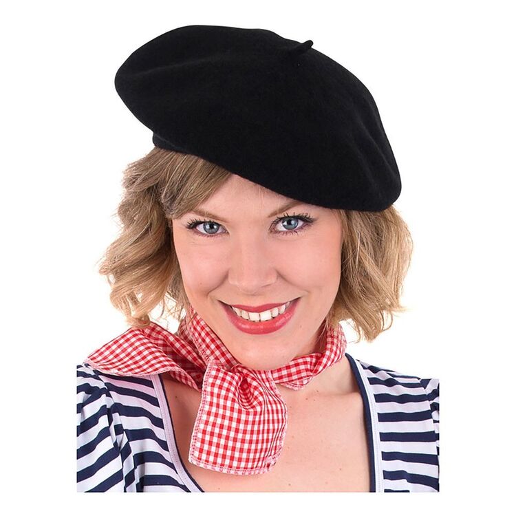 Hat Beret - Black