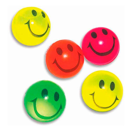 High Bounce Smiley Balls (Pk 5)
