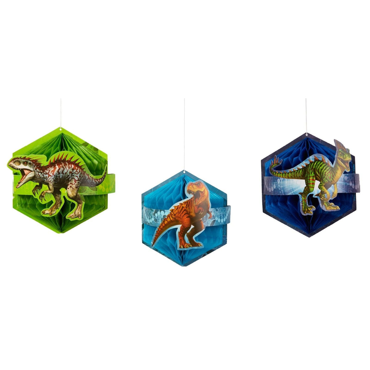 Jurassic World Honeycomb Decorations