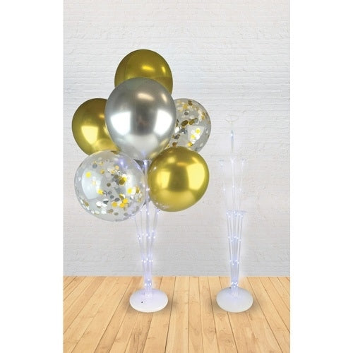 LED White Balloon Stand 74cm