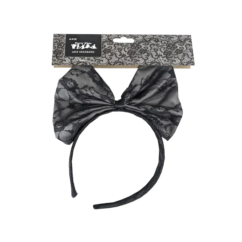 Lace Headband - Black
