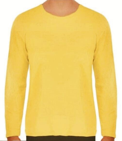 Long Sleeve Costume Top Yellow - Adult - L