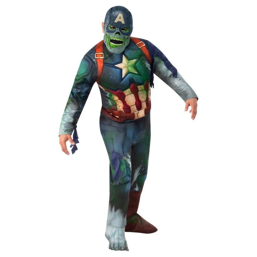 Marvel What If Zombie Captain America Deluxe Teen Costume