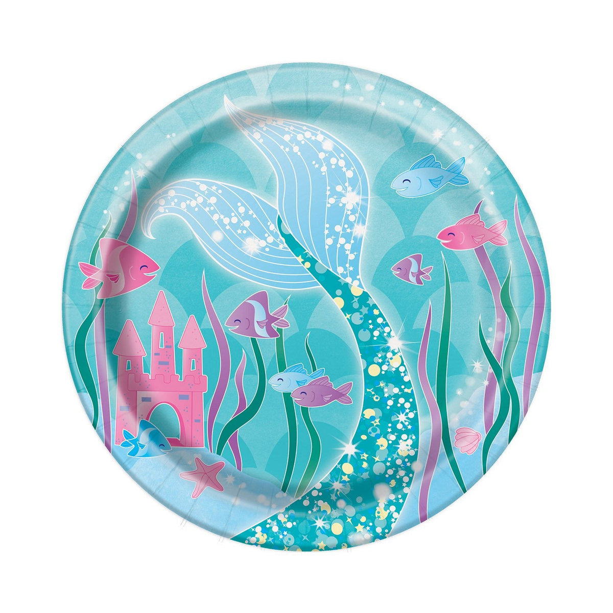 Mermaid Plates Aqua