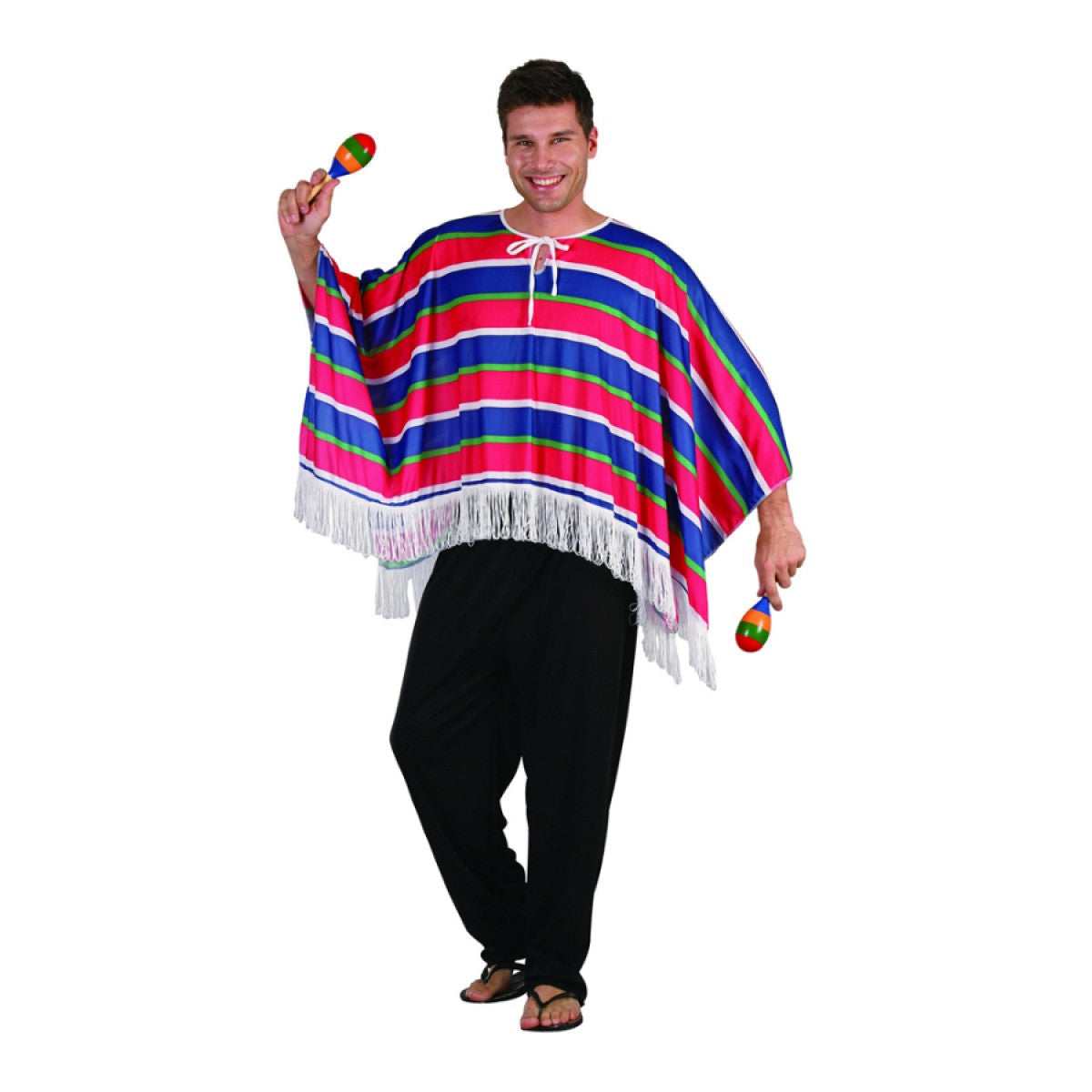 Mexican Poncho Costume - Adult - L