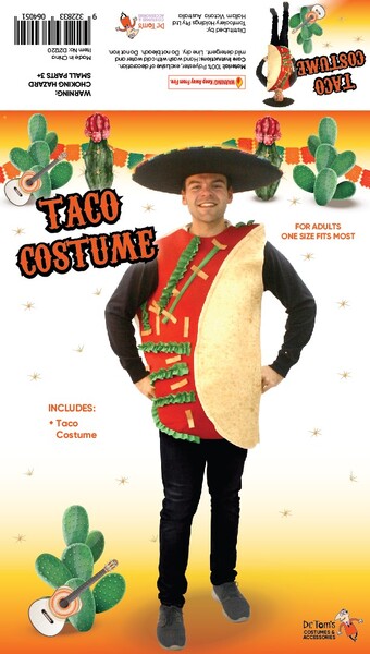 Mexican Taco Costume - Adult - STD