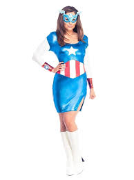 Miss American Dream Marvel Women's Costume - M