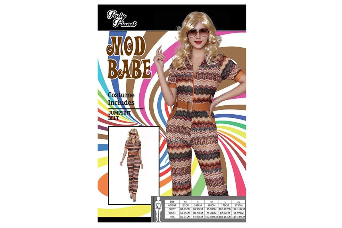 Mod Babe Jumpsuit Costume - Adult - M