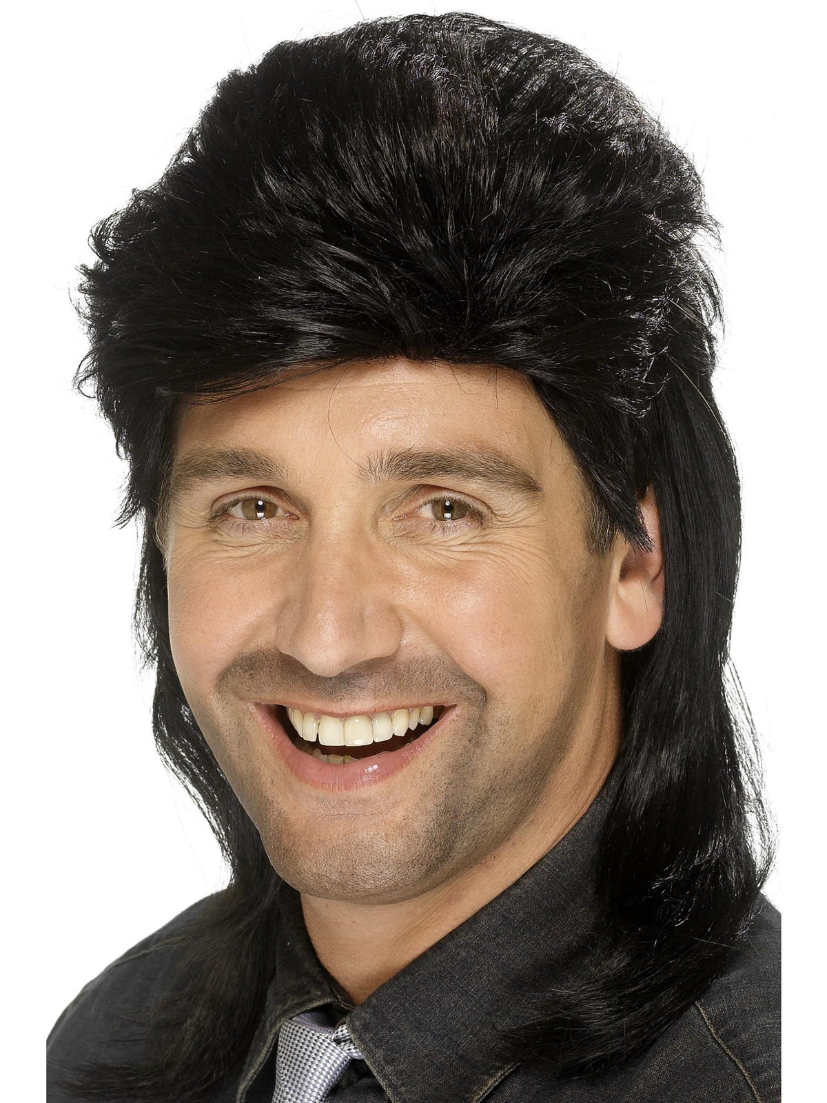 Mullet Wig Black