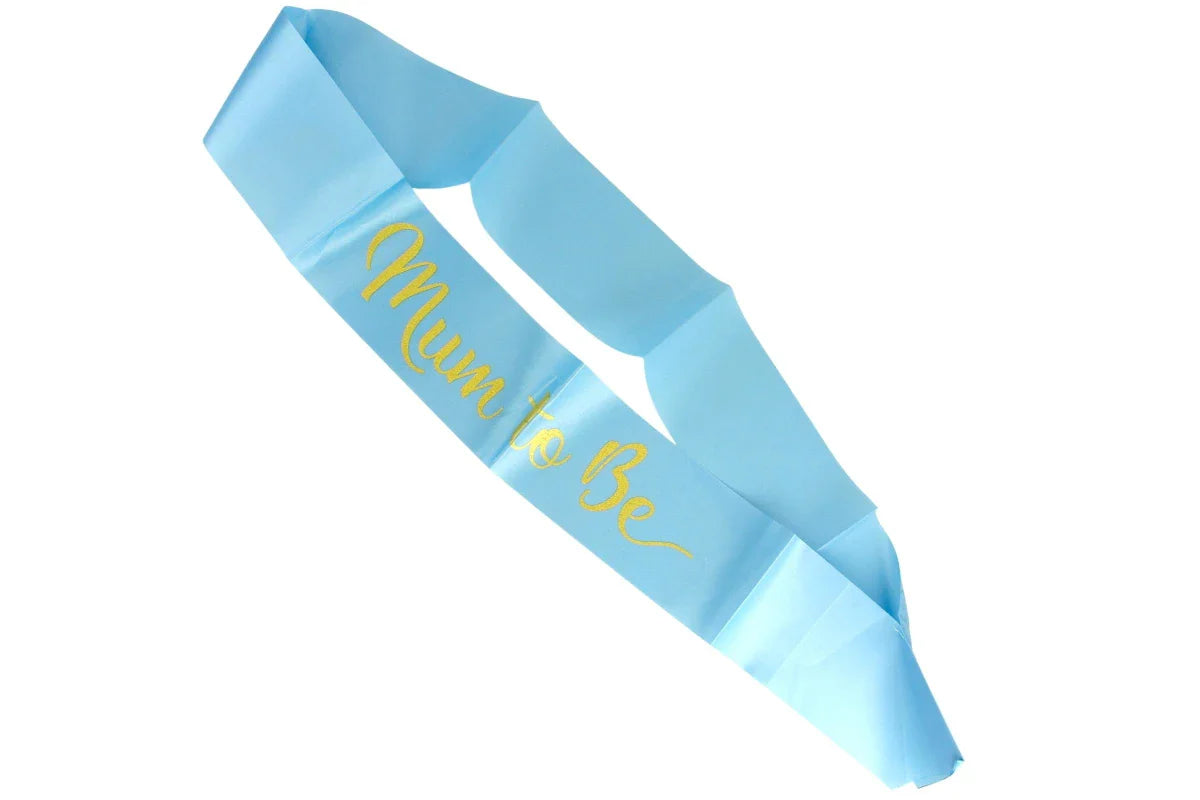 Mum To Be Sash - Light Blue