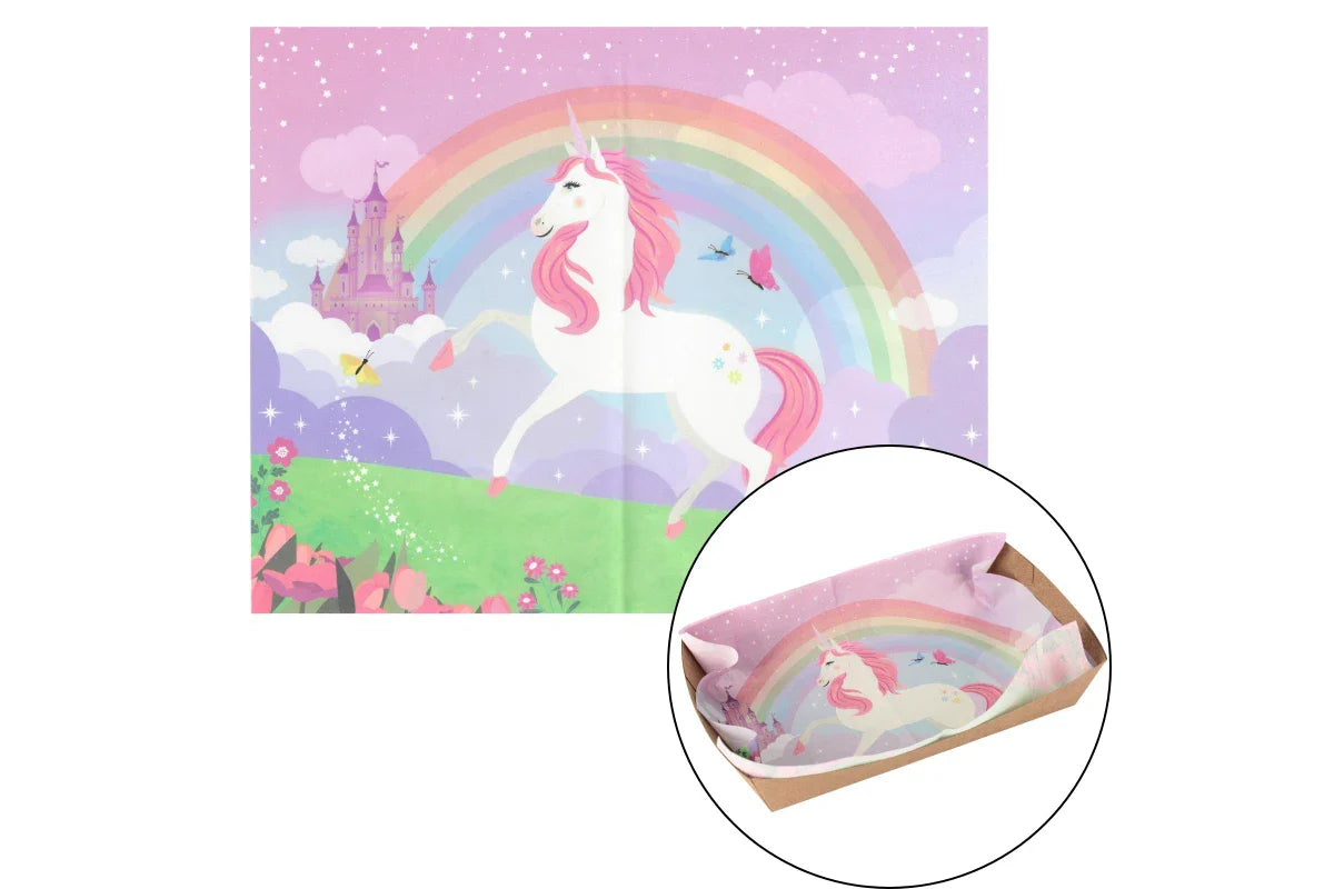 Mystical Unicorn Grease Proof Paper Tray Liners