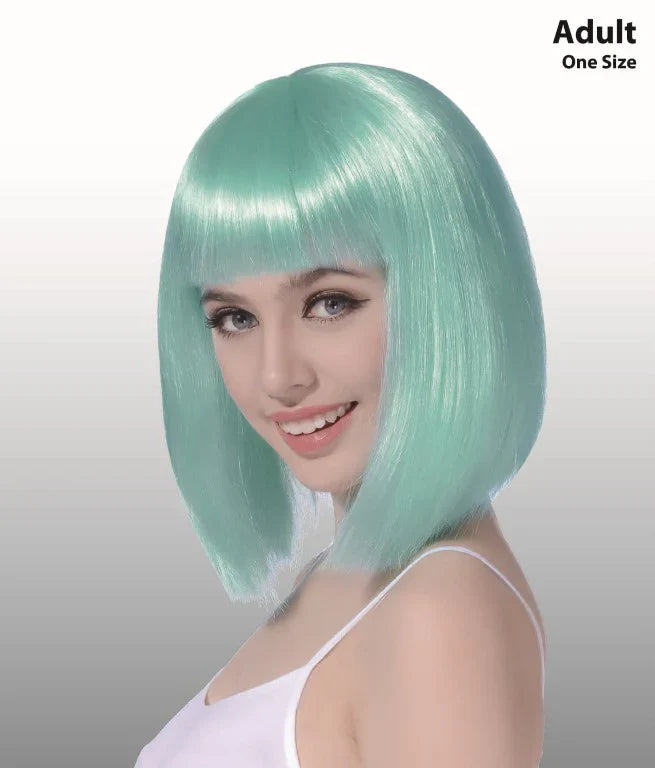 Natural Looks Blue Bob Cut Wig