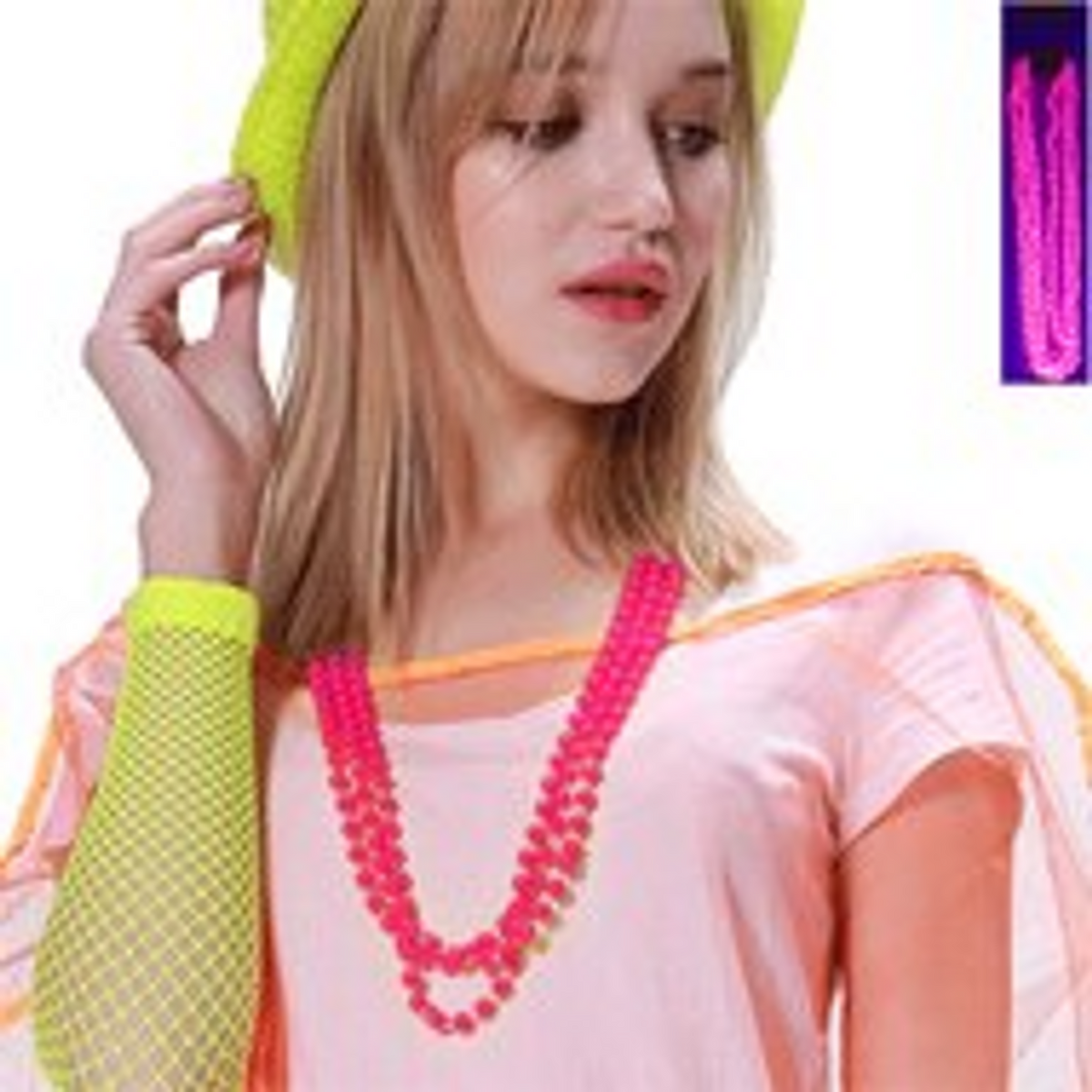 Neon Pink Necklace (Pk 3)