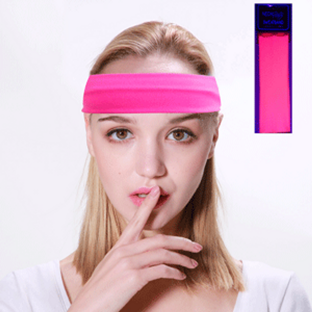 Neon Pink Sweatband