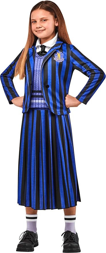 Wednesday Addams Blue Uniform Costume XL - XL