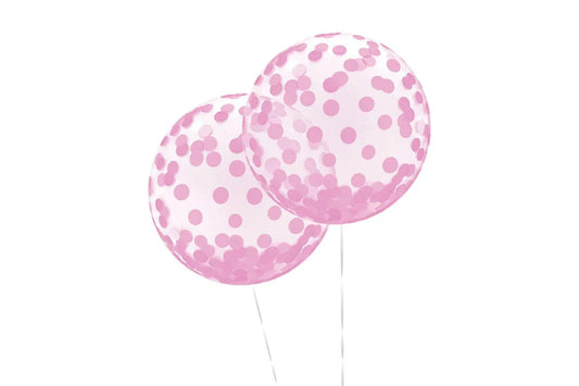 Orb - Pink Confetti Printed Balloon