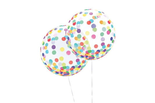 Orb - Rainbow Confetti Balloon