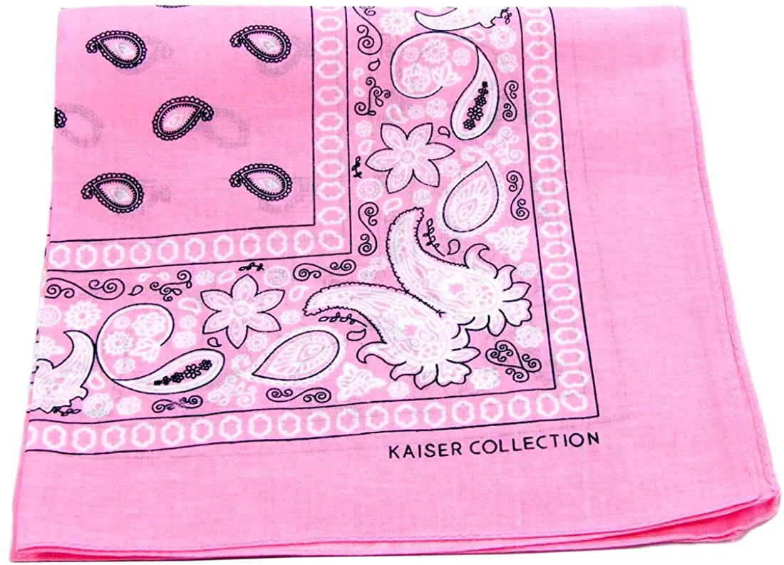 Paisley Bandana - Light Pink