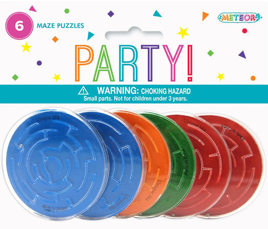 Party Favours - Maze Puzzle (Pk 6)
