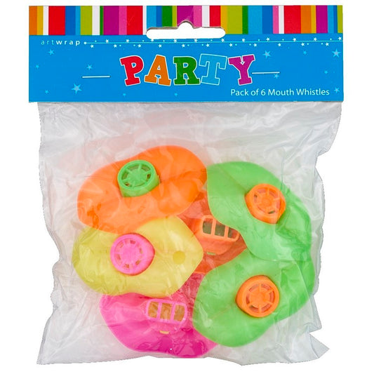 Party Favours - Mouth Whistles (Pk 6)
