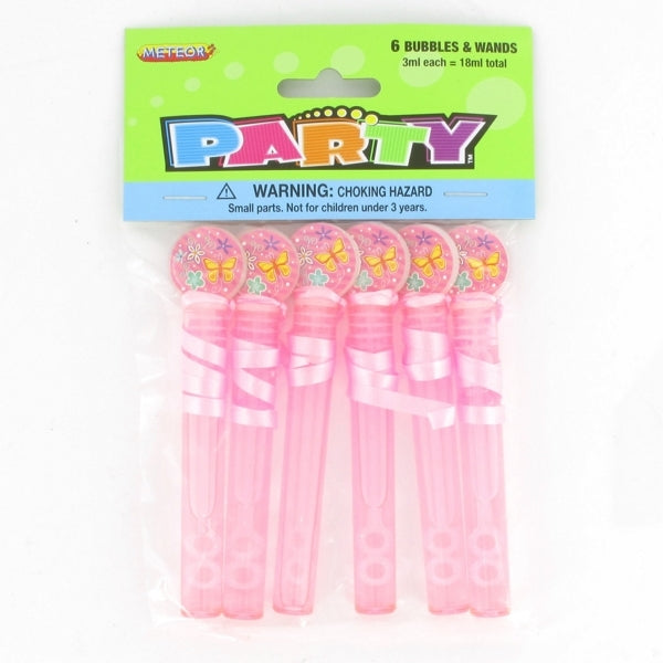 Party Favours - Pink Bubbles (Pk 6)