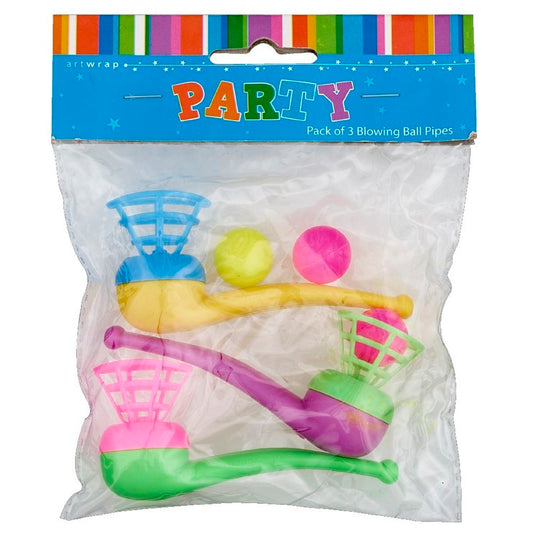 Party Favours - Pipe Blowing Ball (Pk 3)