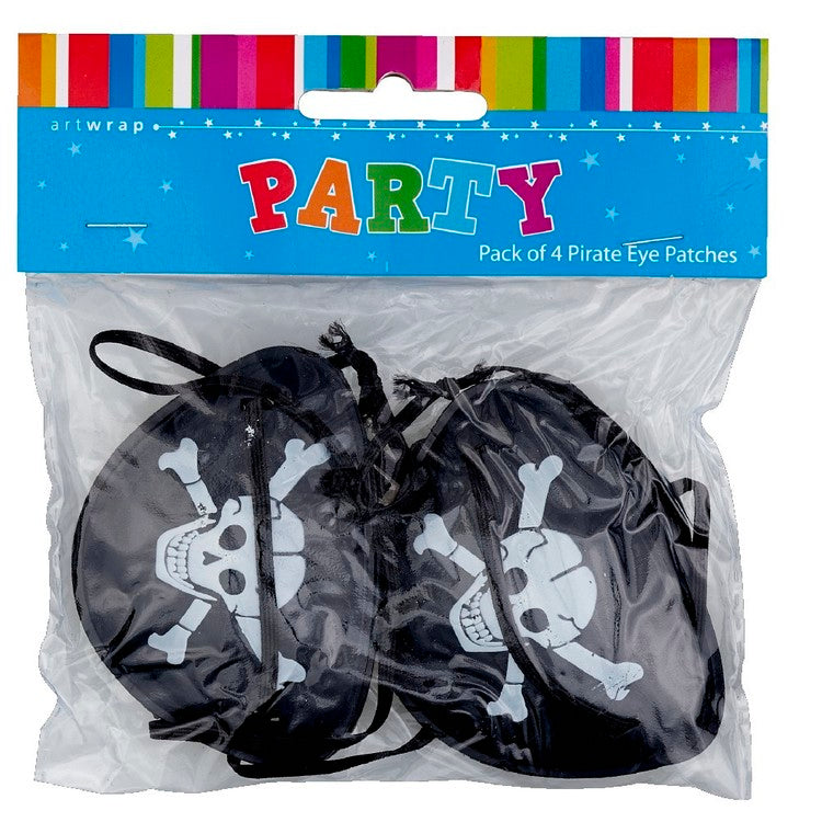 Party Favours - Pirate Patches (Pk 4)