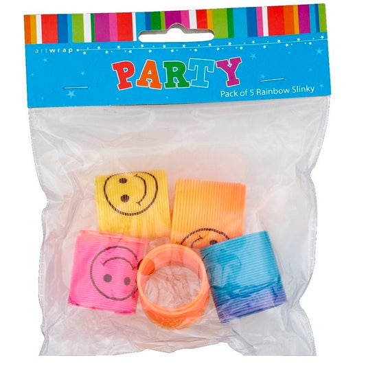 Party Favours - Rainbow Slinky (Pk 5)