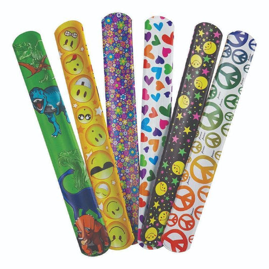 Party Favours - Slap Bracelets (Pk 6)