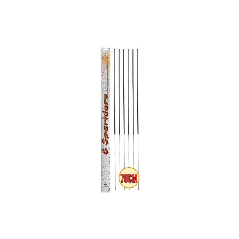 Party Sparklers 70cm (Pk 6)
