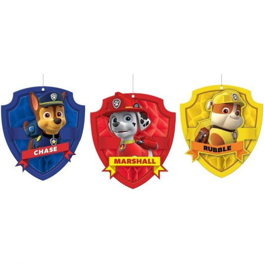 Paw Patrol Honeycomb Decorations