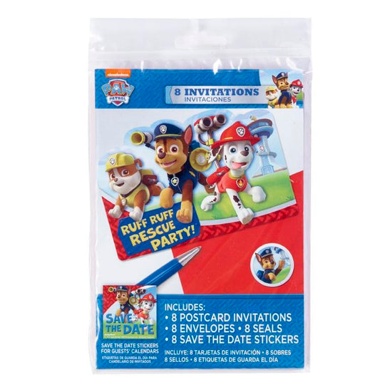 Paw Patrol Invitations