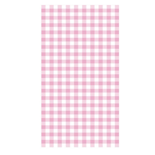 Pink Gingham Paper Tablecloth