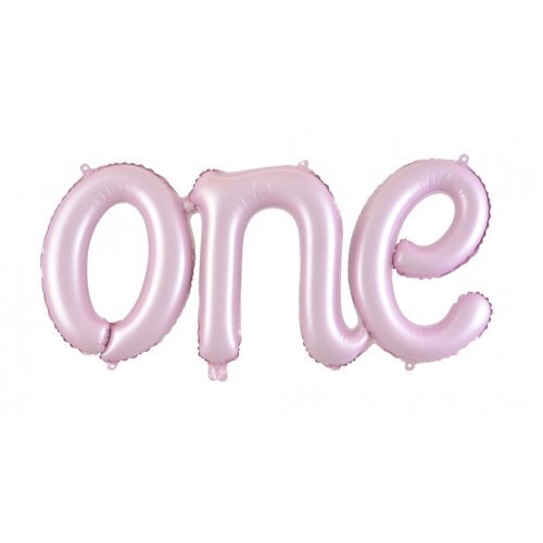 Pink One Foil Balloon