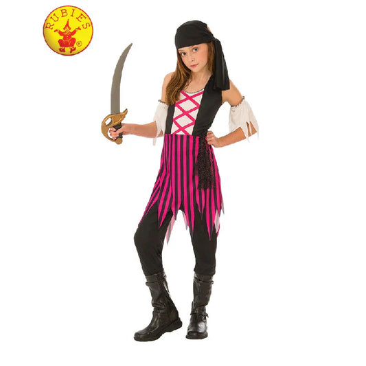 Pink Pirate Girl Costume - Child - M