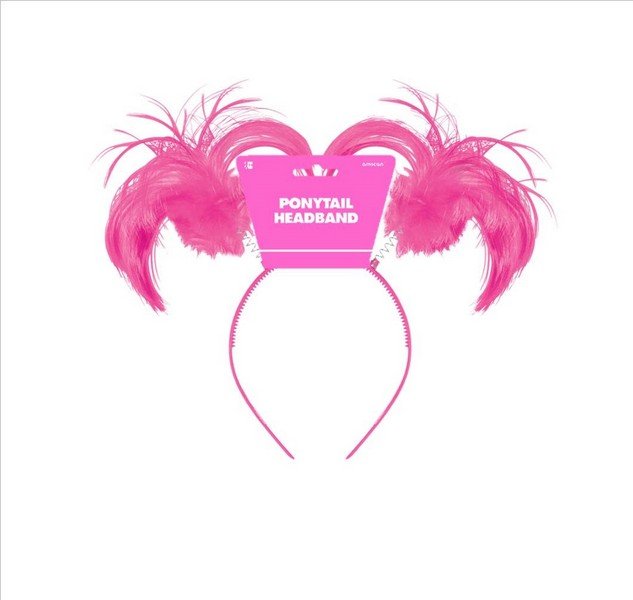 Pink Ponytail Headbopper Headband