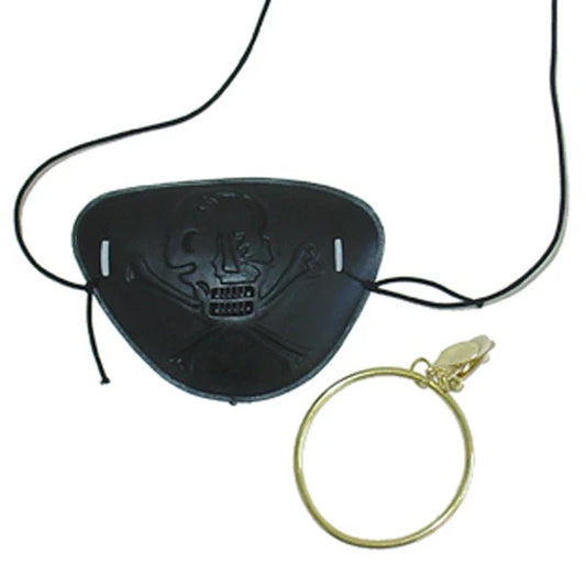 Pirate Earring and Eyepatch Set