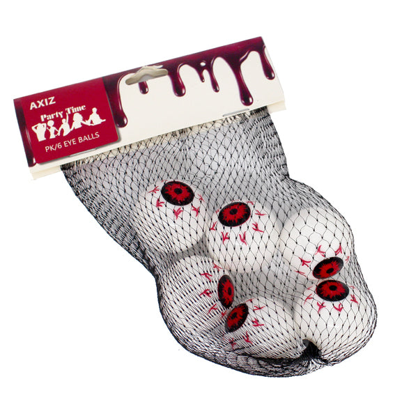 Plastic Eyeballs Halloween Decoration (6pk)