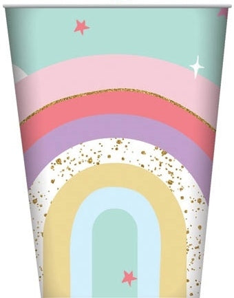 Rainbow Party Cups (Pk 8)