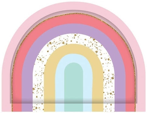 Rainbow Party Plates (Pk 8)