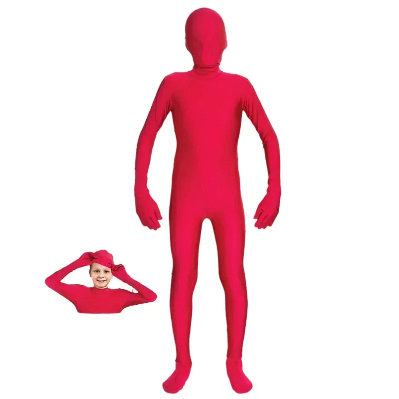 Red Invisible Skin Suit Costome - Teen - Teen