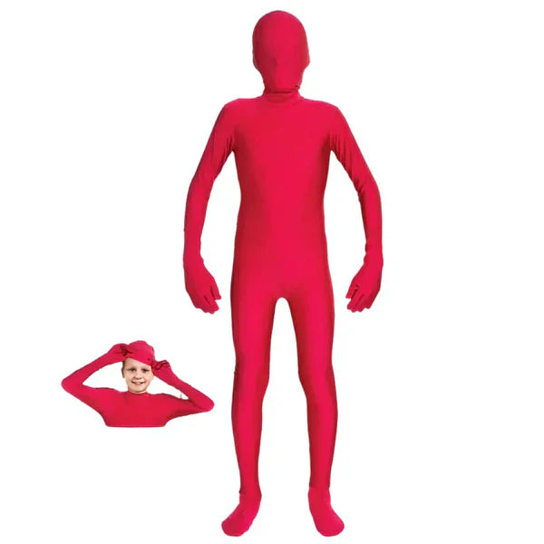 Red Invisible Skin Suit Costume - Child - L